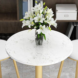 Marble Bar Table Glam Style Gold Base Bistro Table for Indoor Clearhalo 'Bar Furniture' 'Bar Tables' 'bar_tables' 'furn' 'furn_bar_tables' 'Furniture' 'furniture_bar_tables' 'Kitchen & Dining Furniture' 'kitchen&dining_furn' 'kitchen' 1200x1200_15d5ff89-26dc-4fa4-a36f-e60ec478321e