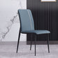 Contemporary Dining Chair Kitchen Armless Side Chairs with Metal Legs