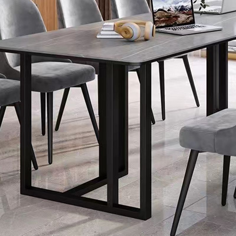 RECTANGE STREE TOP BURIS BUREAU BUREAU MODERNE STYLE DÉCRIT AVEC MÉTAL BASE POUR OFFICE