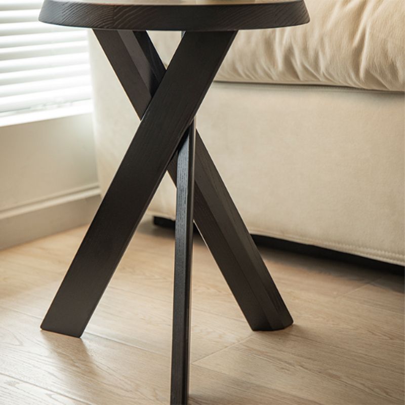 Solid Wood 3 Legs Side Table Modern Dia 12" 2-Piece End Tables Set Clearhalo 'Coffee & Accent Tables' 'End & Side Tables' 'end_side_tables' 'furn' 'furn_end_side_tables' 'Furniture' 'Living Room Furniture' 1200x1200_15d8d99d-a58f-44c4-83b5-82a8fc51dadf