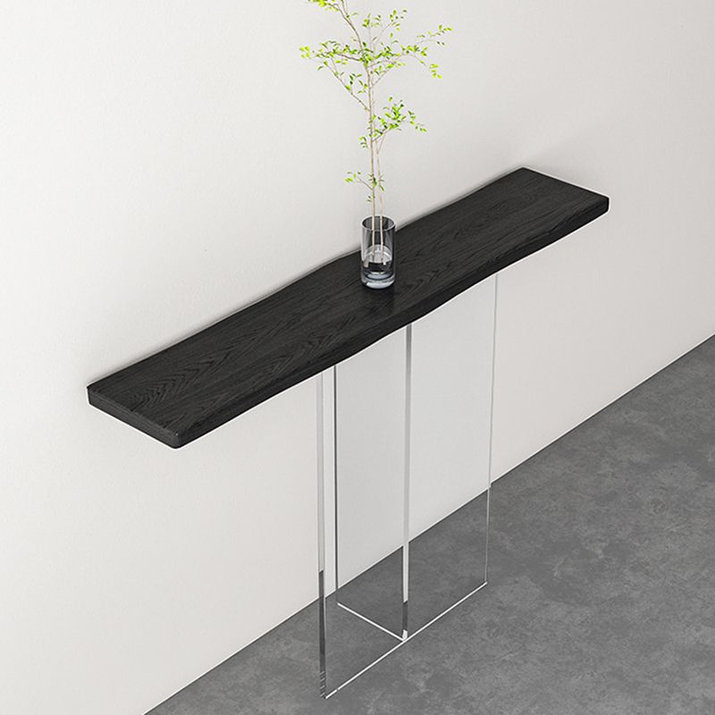 Contemporary Acrylic Console Table 11.8" W Rectangle End Table Clearhalo 'Console Tables' 'console_tables' 'Entry & Mudroom Furniture' 'furn' 'furn_console_tables' 'Furniture' 1200x1200_15d9c03f-ce81-4ec7-8a51-a829c2f62656