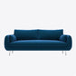 Scandinavian Square Arm Slipcovered Settee Velvet Tight Back Couch Clearhalo 'furn' 'furn_sofas' 'Furniture' 'furniture_sofas' 'Living Room Furniture' 'Sofa' 'sofas' 1200x1200_15db7994-fa44-4e99-ad83-d766b0337f90