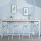 Modern Style Bar-height Table Wood Top Height Bistro Pub Table Clearhalo 'Bar Furniture' 'Bar Tables' 'bar_tables' 'furn' 'furn_bar_tables' 'Furniture' 'Kitchen & Dining Furniture' 1200x1200_15dbcb3d-dcbe-4132-a3a9-858be81e5bf6