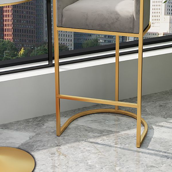 Upholstered Dining Stools Low Back Bar Stools with Metal Base Clearhalo 'Bar Furniture' 'Bar Stools' 'bar_stools' 'furn' 'furn_bar_stools' 'Furniture' 'Kitchen & Dining Furniture' 1200x1200_15dd5a22-5ca4-4204-841d-07cafe77b635