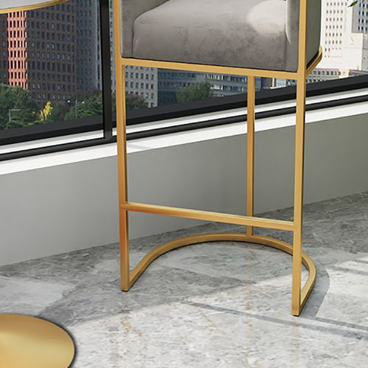 Upholstered Dining Stools Low Back Bar Stools with Metal Base Clearhalo 'Bar Furniture' 'Bar Stools' 'bar_stools' 'furn' 'furn_bar_stools' 'Furniture' 'Kitchen & Dining Furniture' 1200x1200_15dd5a22-5ca4-4204-841d-07cafe77b635