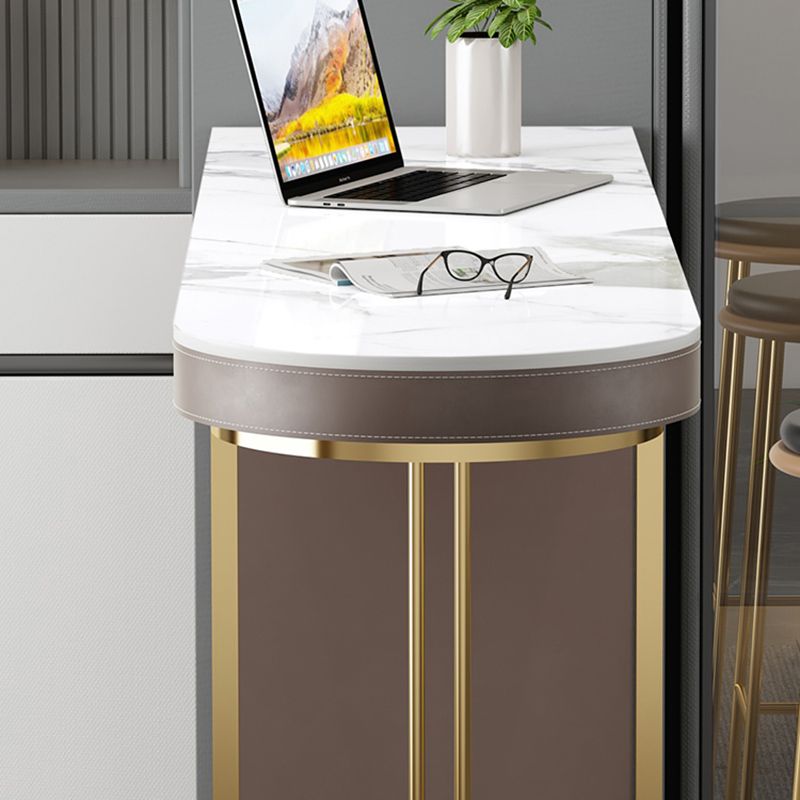 Contemporary Pub Table Set 1/2/3 Pcs Metal Frame Bar Table and Stools Clearhalo 'Bar Furniture' 'furn' 'furn_home_bar_bar_sets' 'Furniture' 'Home Bars & Bar Sets' 'home_bar_bar_sets' 'Kitchen & Dining Furniture' 1200x1200_15ddaf6f-3de5-45d9-a040-fecd886dcf9a