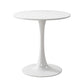 Mesa de centro con pedestal escandinavo, mesa redonda de cóctel de madera para sala de estar