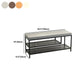 12.6 Inch Wide Seating Bench Modern Metal Cushioned Entryway Bench Clearhalo 'Benches' 'Chairs & Seating' 'furn' 'furn_benches' 'Furniture' 'Living Room Furniture' 1200x1200_15de1c2f-ff0d-4bd6-a860-6d4c58315d83