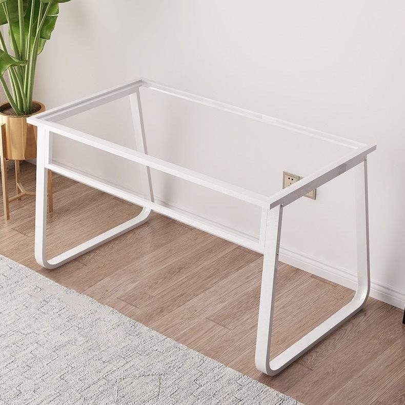 Bureau d'écriture en miroir contemporain Verre rectangulaire pour le bureau