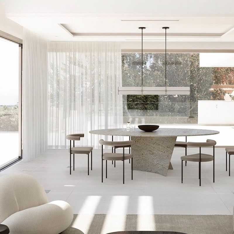 Open Back Dining Side Chair Contemporary Armless Dining Chairs for Home Clearhalo 'Dining Chairs' 'Dining Tables & Seating' 'dining_chair' 'furn' 'furn_dining_chair' 'Furniture' 'Kitchen & Dining Furniture' 1200x1200_15e02441-5cdf-4fb2-930c-6549a534d3b3