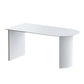 Free Form White Dining Table Solid Wood Table Contemporary with Double Pedestal Clearhalo 'Dining Tables & Seating' 'Dining Tables' 'dining_table' 'furn' 'furn_dining_table' 'Furniture' 'furniture_dining_table' 'Kitchen & Dining Furniture' 'kitchen' 'kitchen_dining_table' 1200x1200_15e5d234-9d28-44bd-820d-e165f3a51a27