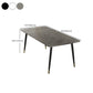 Modern Rectangle Stone Dining Table 1/2/7 Pieces Dining Set for Dining Room