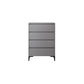 Contemporary Rectangle Accent Chest, Wooden Chest in Grey with Drawers Clearhalo 'Cabinets & Chests' 'cabinets_chests' 'furn' 'furn_cabinets_chests' 'Furniture' 'Living Room Furniture' 1200x1200_15e8154d-389d-4817-9d22-6ebbed138541