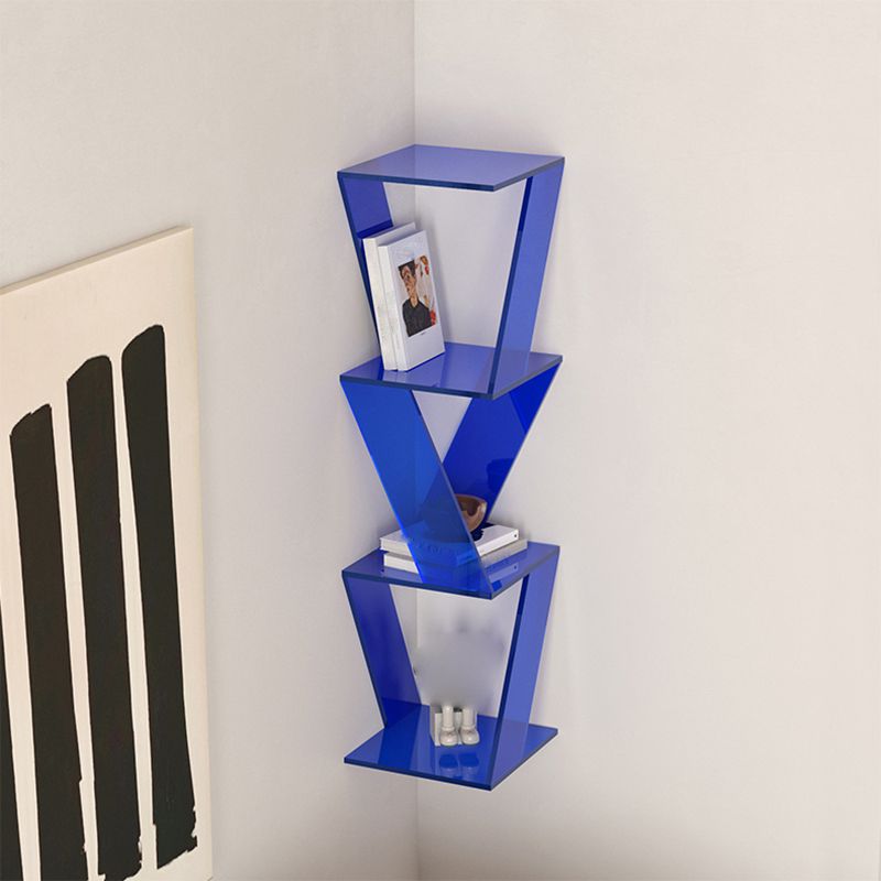 Contemporary Closed Back Vertical Bookshelf Acrylic Bookcase for Home Office Clearhalo 'Bookcases' 'furn' 'furn_bookcases' 'Furniture' 'Office Furniture' 1200x1200_15e828d4-9cea-46c8-a701-a2c35ecff48b