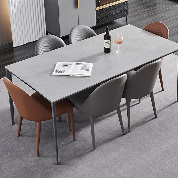 Contemporary Style Armless Solid Back Chair Leather Dining Side Chair Clearhalo 'Dining Chairs' 'Dining Tables & Seating' 'dining_chair' 'furn' 'furn_dining_chair' 'Furniture' 'furniture_dining_chair' 'Kitchen & Dining Furniture' 1200x1200_15ebd86b-6b2e-40ee-b4b5-3d67fd57b982