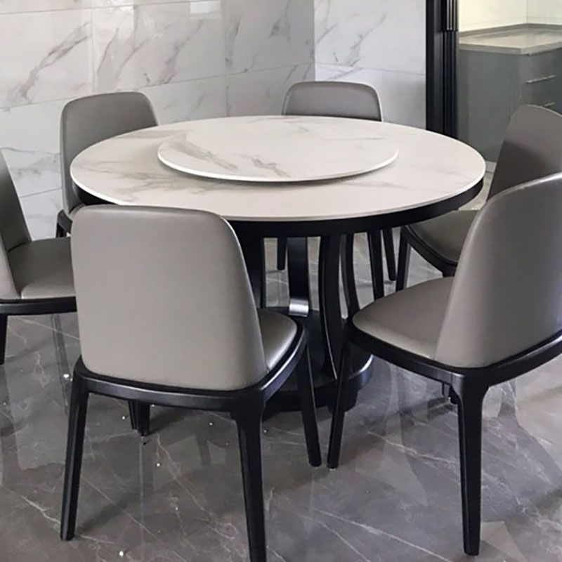 Industrial Leather Home Side Chair Parsons Armless Dining Chair (Set of 2) Clearhalo ' kitchen&dining_furn' 'Dining Chairs' 'Dining Tables & Seating' 'dining_chair' 'furn' 'furn_dining_chair' 'Furniture' 'furniture_dining_chair' 'Kitchen & Dining Furniture' 'kitchen' 1200x1200_15ecdae3-a120-4754-baa1-6ec304628ebd