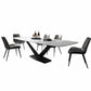 Metal Contemporary Rectangular Dining Table Sintered Stone Table for Dining Room Clearhalo ' dining_table' 'Dining Tables & Seating' 'Dining Tables' 'Furniture' 'furniture_dining_table' 'Kitchen & Dining Furniture' 'kitchen&dining_furn' 'kitchen' 'kitchen_dining_table' 1200x1200_15ecdf87-4e18-4407-b86a-2250d7a6e7d9