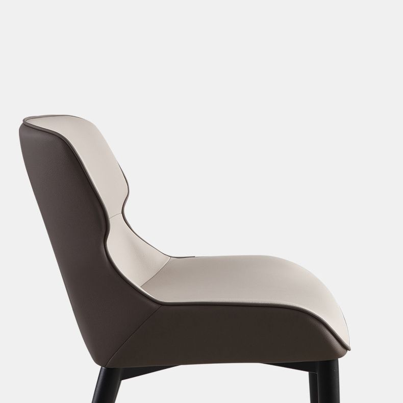 Contemporary Style Arm Wingback Side Chairs Faux Leather Side Chair Clearhalo 'Dining Chairs' 'Dining Tables & Seating' 'dining_chair' 'furn' 'furn_dining_chair' 'Furniture' 'furniture_dining_chair' 'Kitchen & Dining Furniture' 1200x1200_15ef67ac-6874-446f-9874-e153ab201c1d