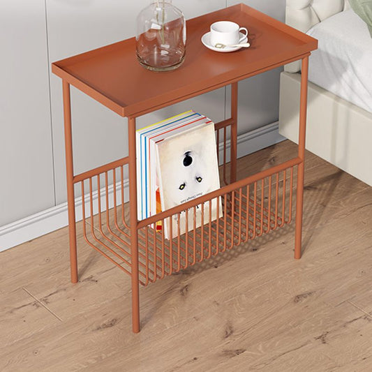 Mid-Century 21.7" Tall 4 Legs End Table Rectangular Side Table Clearhalo 'Coffee & Accent Tables' 'End & Side Tables' 'end_side_tables' 'furn' 'furn_end_side_tables' 'Furniture' 'Living Room Furniture' 1200x1200_15efbdb0-2342-49a2-824c-da178db5c4d0