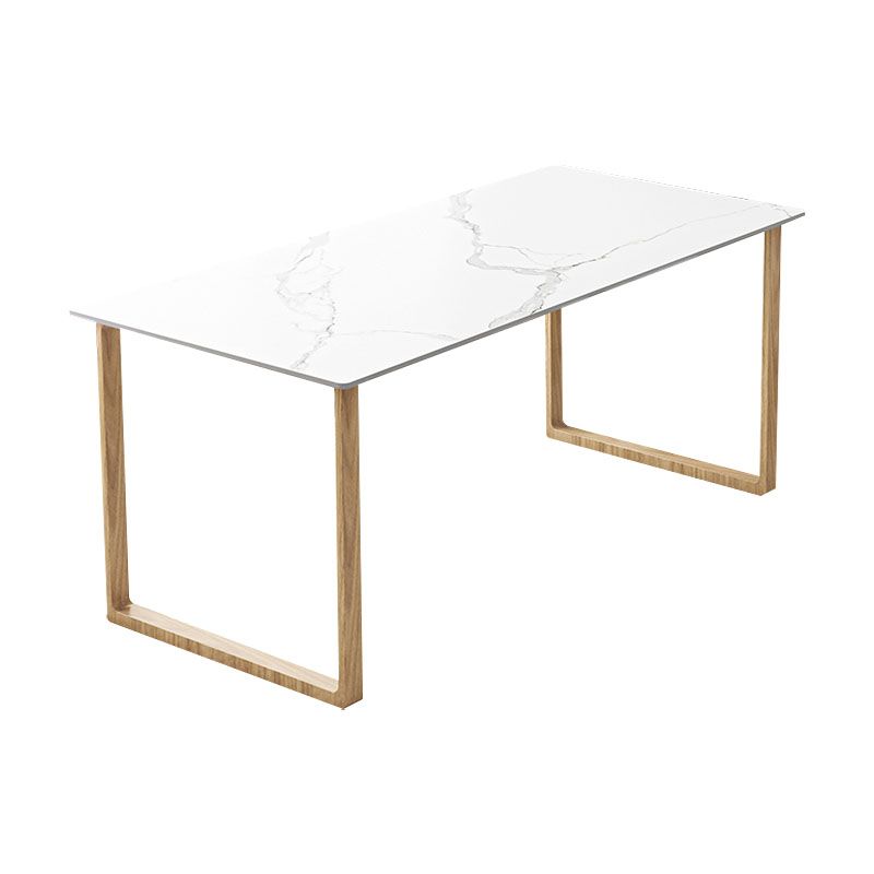 Scrivania di scrittura in pietra contemporanea 29.52 "H SLID RECTANGULAN OFFICE PER CASA