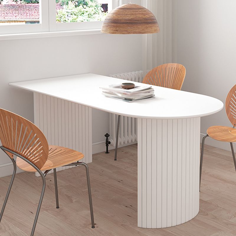 Contemporary Dining Table Pine Solid Wood Table with Double Pedestal for Home Kitchen Dinner Clearhalo ' dining_table' 'Dining Tables & Seating' 'Dining Tables' 'furn' 'furn_dining_table' 'Furniture' 'furniture_dining_table' 'Kitchen & Dining Furniture' 'kitchen&dining_furn' 'kitchen' 'kitchen_dining_table' 1200x1200_15efe4fc-e4c6-445c-a8a1-95b8a1a7f3eb