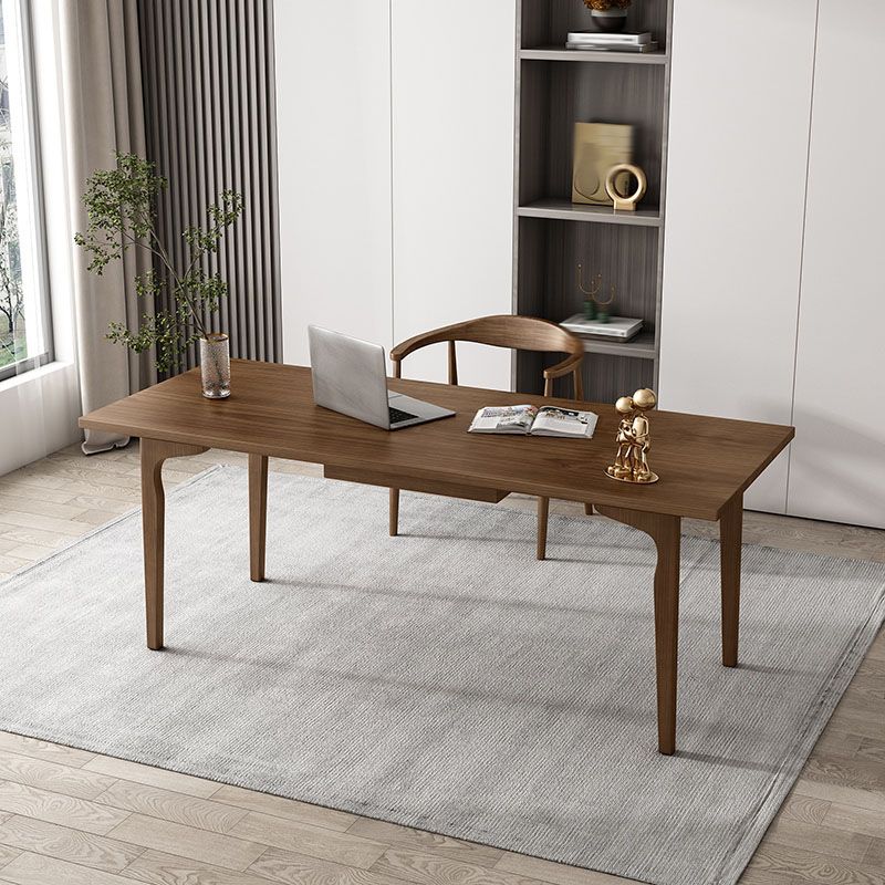 Modern Writing Desk Rectangular Solid Wood Office Desk for Home Clearhalo 'furn' 'furn_office_desk' 'Furniture' 'Office Desks' 'Office Furniture' 'office_desk' 1200x1200_15f07054-7b09-4fc8-aa0d-d345ec1f59b0