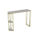 Stone Top Bar Height Table Modern Style Bistro Pub Table with 2 Shelves Clearhalo 'Bar Furniture' 'Bar Tables' 'bar_tables' 'furn' 'furn_bar_tables' 'Furniture' 'Kitchen & Dining Furniture' 1200x1200_15f12764-7102-408d-a84b-a2b566137b77