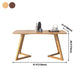 Rectangle Table Modern Oak Solid Wood Double Pedestal Furniture for Indoor Clearhalo ' dining_table' 'Dining Tables & Seating' 'Dining Tables' 'furn' 'furn_dining_table' 'Furniture' 'furniture_dining_table' 'Kitchen & Dining Furniture' 'kitchen&dining_furn' 'kitchen' 'kitchen_dining_table' 1200x1200_15f12f17-1299-46f5-9c41-e4e025906467