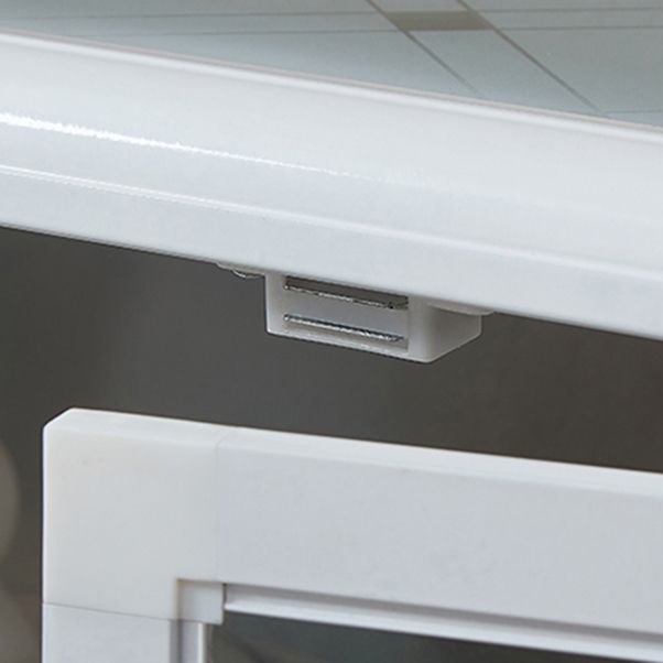 Hedendaagse metalen sideboard glazen buffettafel voor woonkamer