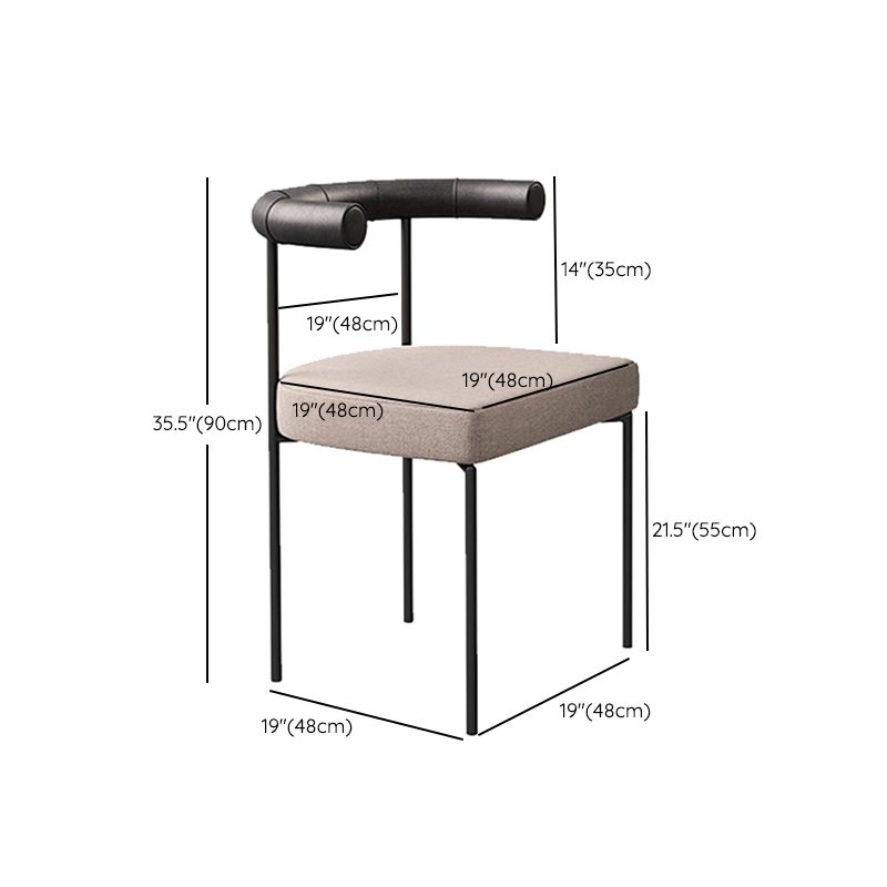 屋内のためのモダンなスタイルの布張りのカウンタースツールローバックバースツール