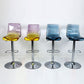 Low Back Armless Adjustable Height Swivel Bar Stool with Footrest