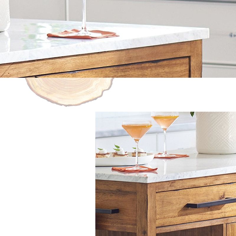 Tavolo da cucina per cucina in legno contemporaneo con un deposito aperto