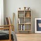 Contemporary Wooden Bookshelf Standard Bookcase with Shelves