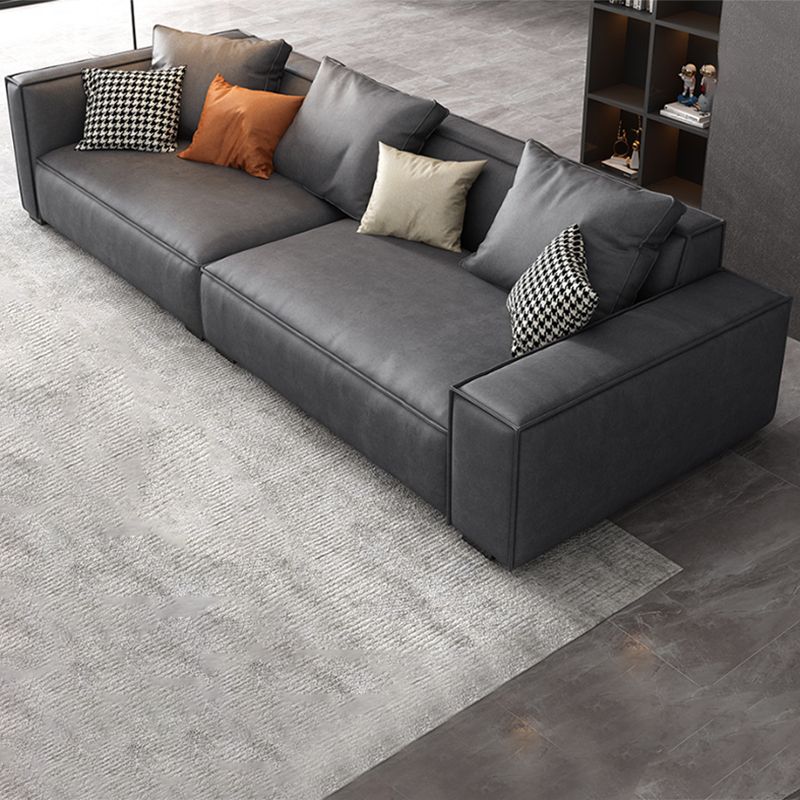 Zeitgenössische Kunstleder mit 4-Sitzzimmer mit 4-Sitzzimmer-Armkissen mit 4 Sitzplätzen