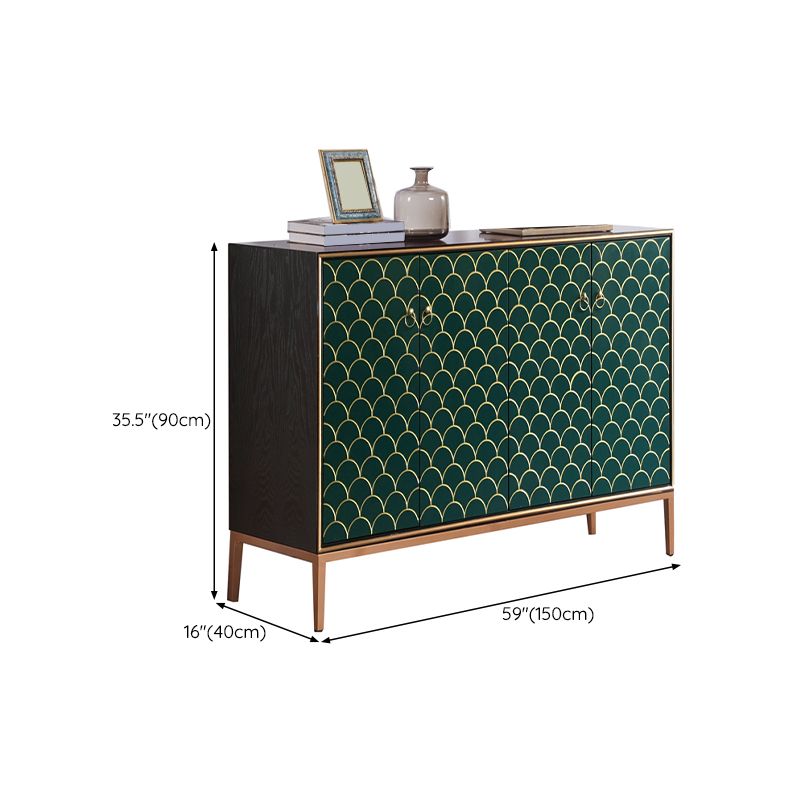 Modern Style Buffet Table Solid Wood Side Board with Cabinets Clearhalo 'buffet_sideboard' 'Buffets & Sideboards' 'furn' 'furn_buffet_sideboard' 'Furniture' 'Kitchen & Dining Furniture' 1200x1200_15f94851-5ebb-4a2d-beca-f1231d36125a