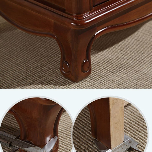 Traditioneller Akzenttisch Nachttisch Antikes Finish -Bett Nachttisch mit Schubladen