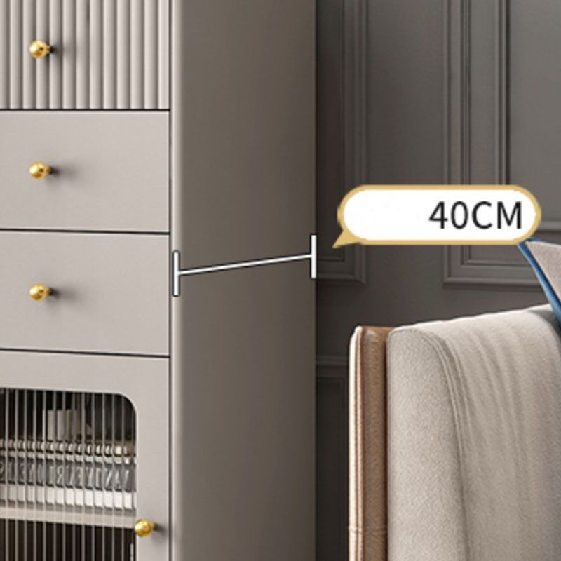 15,6-inch breedte Glam-dressoir Stone opbergkist met 1/2/3 laden