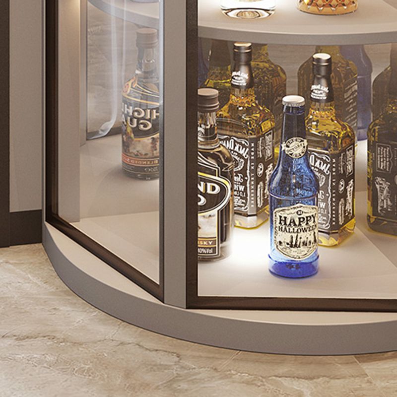 Modern Corner Unit Wood Curio Cabinet Glass Doors Storage Cabinet for Bathroom Clearhalo 'Display & China Cabinets' 'display_china_cabinets' 'furn' 'furn_display_china_cabinets' 'Furniture' 'Kitchen & Dining Furniture' 1200x1200_15fc46df-8e1b-406d-8180-a7913745c898