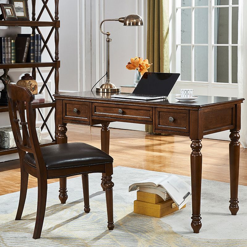 Solid Wood Mid-Century Modern Table Rectangle Rubberwood Top Table for Home Clearhalo ' dining_table' 'Dining Tables & Seating' 'Dining Tables' 'furn' 'furn_dining_table' 'Furniture' 'furniture_dining_table' 'Kitchen & Dining Furniture' 'kitchen&dining_furn' 'kitchen' 'kitchen_dining_table' 1200x1200_16002eff-6981-476a-b915-2d715751ba2b