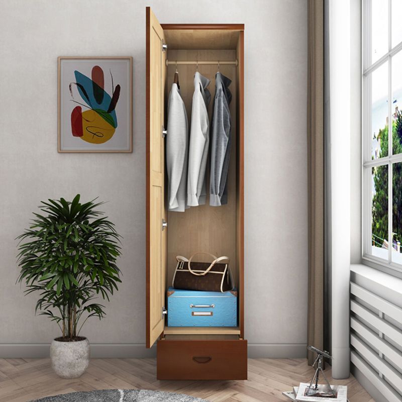 Traditional Wardrobe Cabinet Hinged Rubberwood Wardrobe Armoire Clearhalo 'Armoires & Wardrobes' 'armoires_wardrobes' 'Bedroom Furniture' 'furn' 'furn_armoires_wardrobes' 'Furniture' 1200x1200_1600fd84-e879-401b-b0c5-1a7229c3b4ff