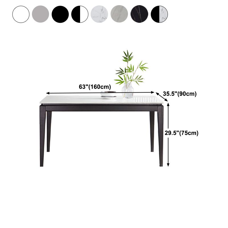 Mid-Century Rectangle Dining Table 4-foot Dining Room Furniture for Home Clearhalo ' dining_table' 'Dining Tables & Seating' 'Dining Tables' 'furn' 'furn_dining_table' 'Furniture' 'furniture_dining_table' 'Kitchen & Dining Furniture' 'kitchen&dining_furn' 'kitchen' 'kitchen_dining_table' 1200x1200_16015ff3-2640-4942-bb62-8781f60621ba