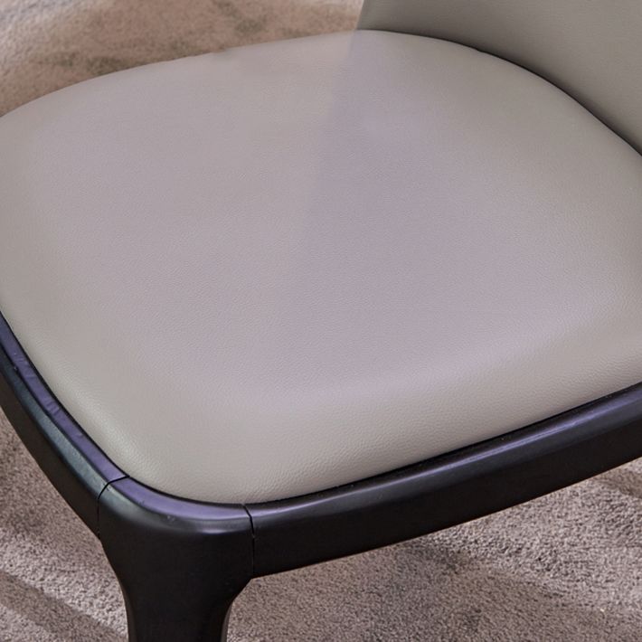 Leather Industrial Restaurant Side Chair Matte Finish Parsons Dining Side Chair Clearhalo ' kitchen&dining_furn' 'Dining Chairs' 'Dining Tables & Seating' 'dining_chair' 'furn' 'furn_dining_chair' 'Furniture' 'furniture_dining_chair' 'Kitchen & Dining Furniture' 'kitchen' 1200x1200_16040cf3-05a4-4928-8a18-72fe48f5d976