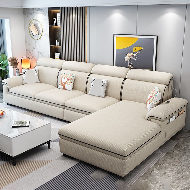 125.98"D x 70.87"W x 35.43"H Pillow Top Arm Sectionals, Modern High Back Sofa with Storage Clearhalo 'furn' 'furn_sectionals' 'Furniture' 'furniture_sectionals' 'kitchen' 'kitchen_sectionals' 'Living Room Furniture' 'Sectionals' 1200x1200_1605171d-cfb2-4abb-8854-88024aafab2f