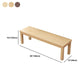 11.8" Wide Contemporary Seating Bench Solid Wood Bench with Squared Legs Clearhalo 'Benches' 'Chairs & Seating' 'furn' 'furn_benches' 'Furniture' 'Living Room Furniture' 1200x1200_1606fc31-2a4e-477c-b5d9-81021513c717