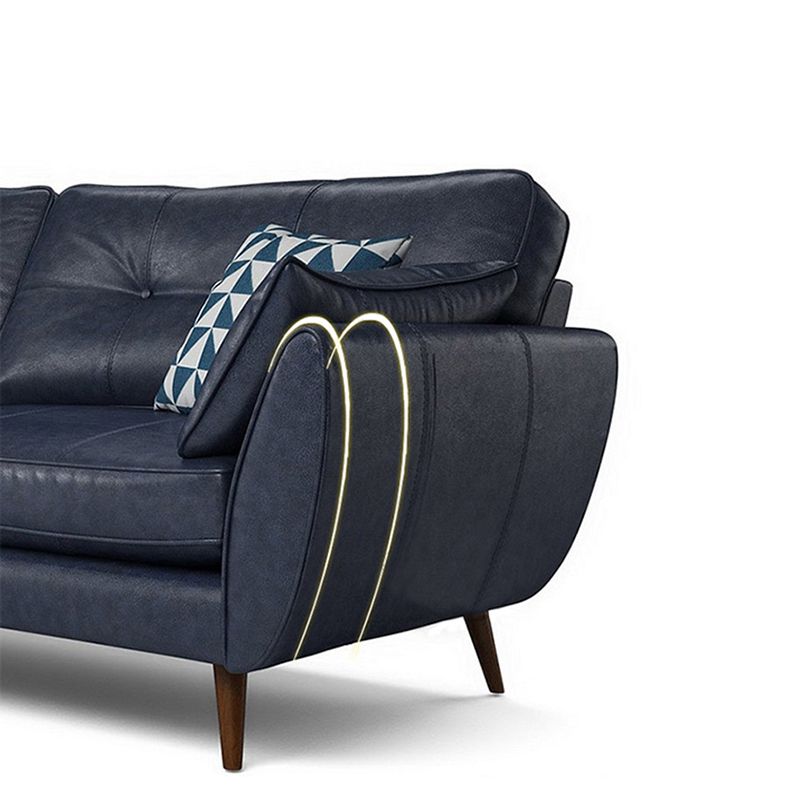 33,4 "H 3-4 placelènes en faux cuir canouant à bras évasé pour le salon