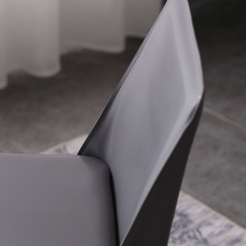 Designer Style Saddle Leather Home Side Chair Parsons Matte Finish Dining Chair(Set of 2) Clearhalo ' kitchen&dining_furn' 'Dining Chairs' 'Dining Tables & Seating' 'dining_chair' 'Furniture' 'furniture_dining_chair' 'Kitchen & Dining Furniture' 'kitchen' 1200x1200_16080cec-a23b-4c0a-8106-9923b68be1f7