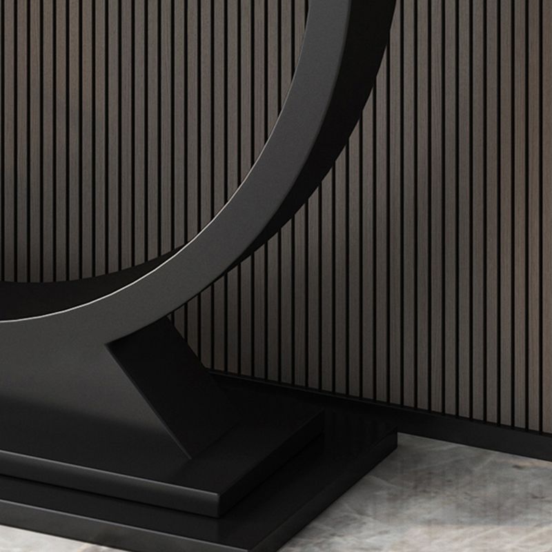 Tavolo da console astratto di ardesia glam/metallo/rettangolo per la sala