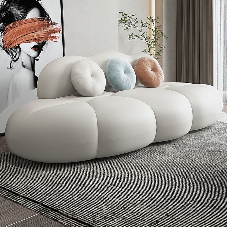 Modern Wool Armless Sofa for Living Room 37.4" Wide 28.74" High
