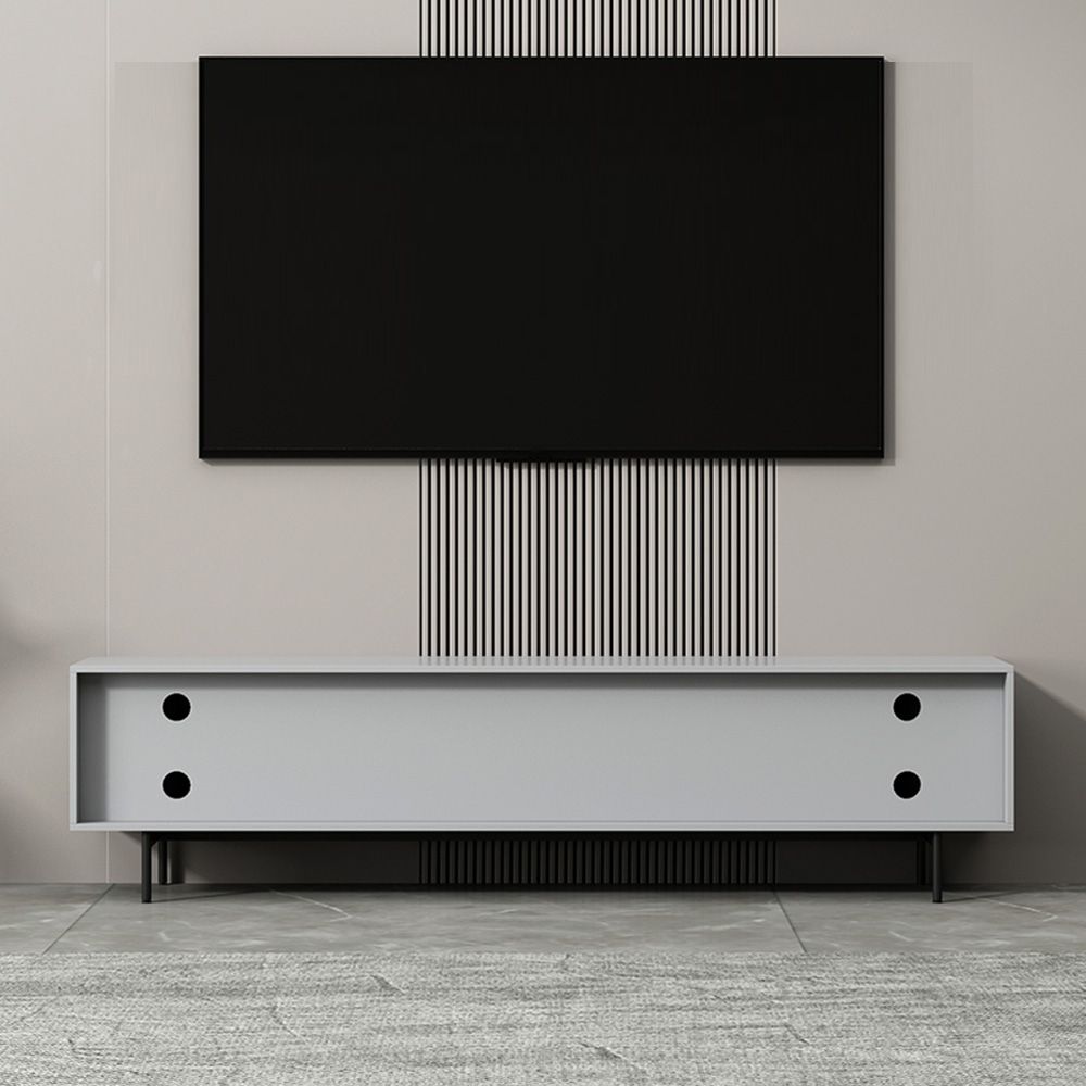 Gabinete de TV de rectángulo de madera de almacenamiento de almacenamiento industrial con piernas extraviadas