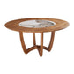 Contemporary Turntable Round Dining Table Ash Wood Sled Base Dining Table Clearhalo 'Dining Tables & Seating' 'Dining Tables' 'dining_table' 'furn' 'furn_dining_table' 'Furniture' 'Kitchen & Dining Furniture' 1200x1200_160b79e4-fc2a-4640-972e-c5933f3b2dd9